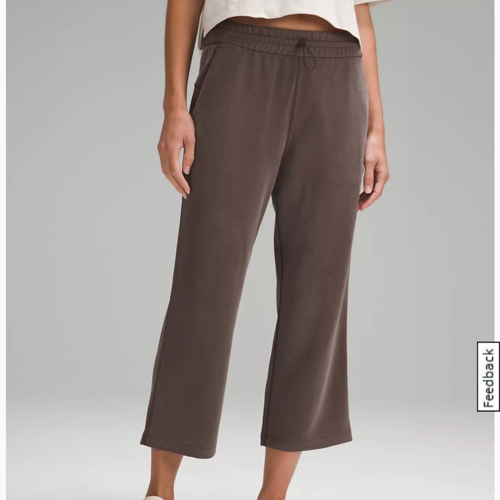 Lululemon Softstreme High-Rise Straight-Leg Cropped Pant in Espresso Size 10 NWT